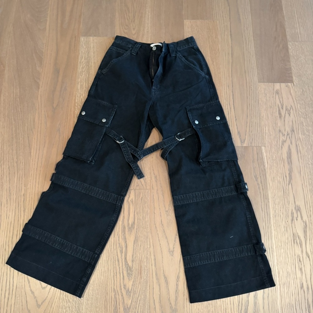 Agolde Black Cargo Jeans